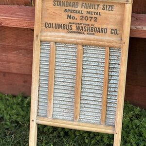 Vintage Columbus Washboard